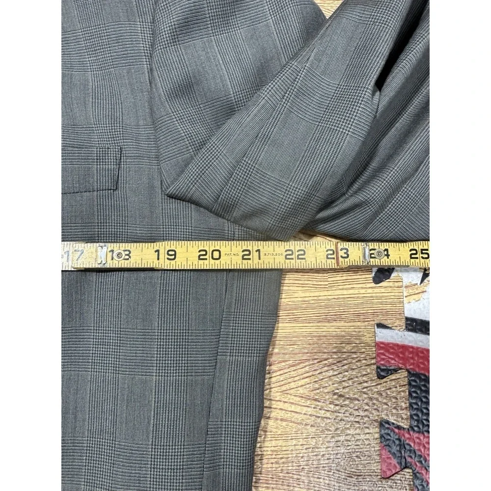 Savile‎ Row S/R Suit coat green windowpane L42